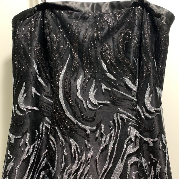 Sparkly Strapless Prom Dress - Picture 4 of 7